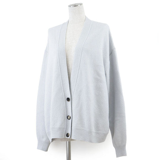 HERMES knit 68% wool, 29% cashmere [separate fabric] 100% silk Sac blue Women 38 Used Authentic