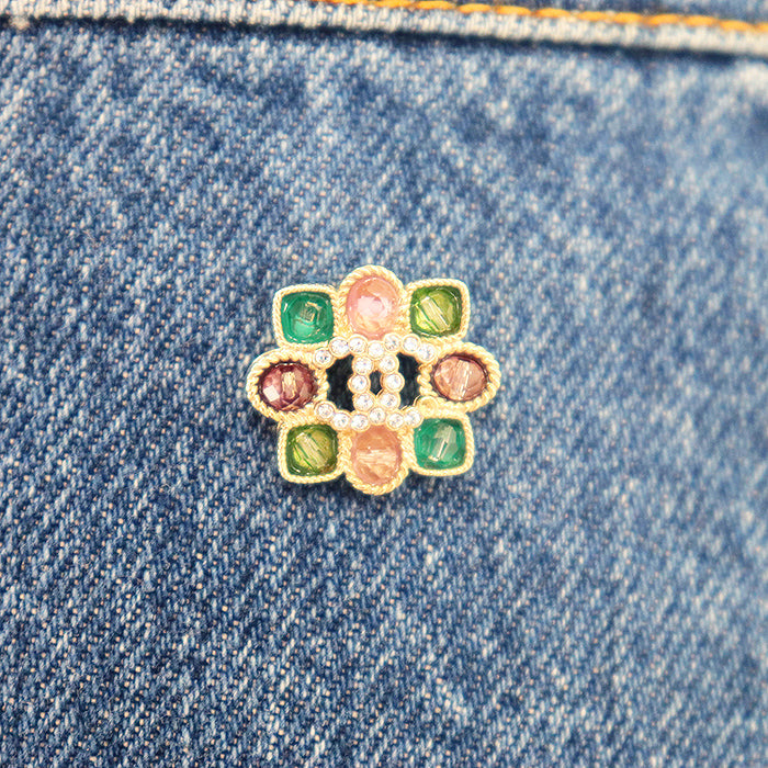 CHANEL skirt P73756 cotton Indigo 38