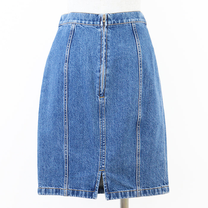 CHANEL skirt P73756 cotton Indigo 38