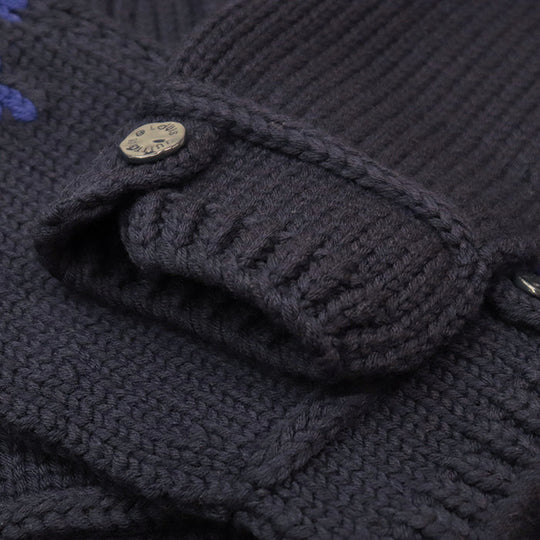 LOUIS VUITTON knit RM202M UTF HJN06W 100% wool Navy, Blue mens S Used Authentic