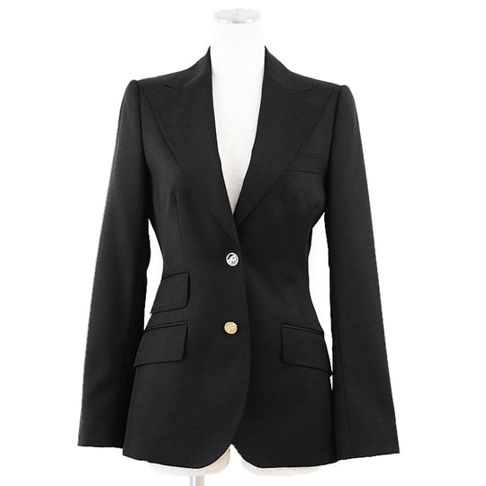 DOLCE&GABBANA Other outerwear [Outer material] 100% wool [Lining] 100% rayon black Women 38 Used Authentic