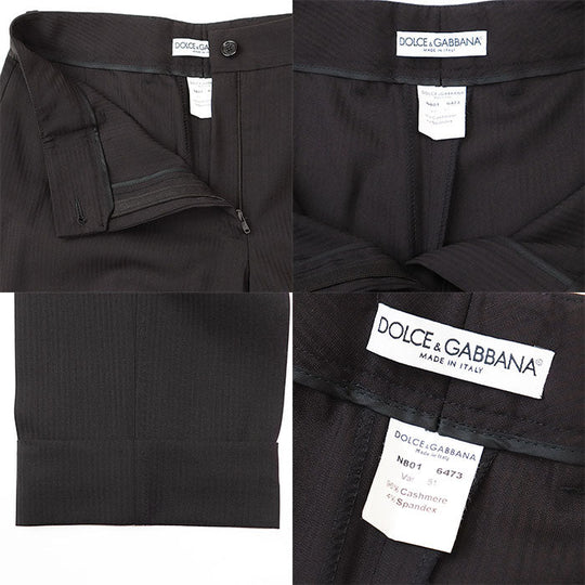 DOLCE&GABBANA suit 96% cashmere, 4% spandex Dark brown Women Used Authentic