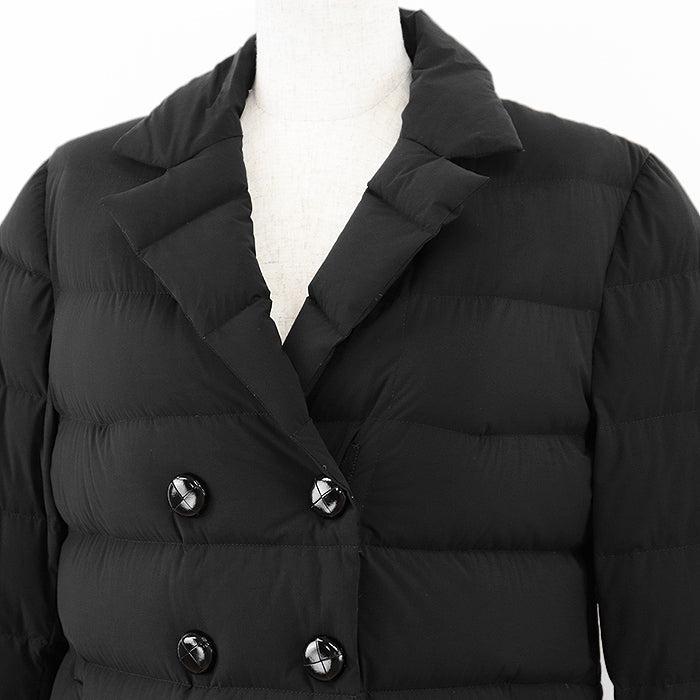 MONCLER coat 68% nylon, 32% polyurethane [Filling] 90% down, 10% feather black Women 1 Used Authentic