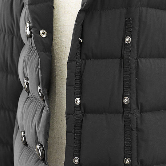 MONCLER coat 68% nylon, 32% polyurethane [Filling] 90% down, 10% feather black Women 1 Used Authentic