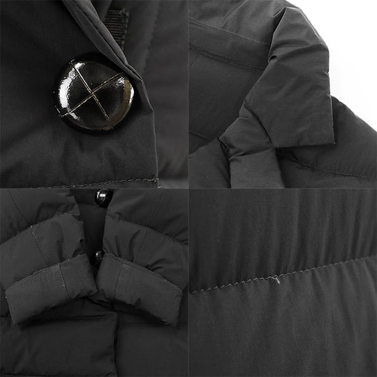 MONCLER coat 68% nylon, 32% polyurethane [Filling] 90% down, 10% feather black Women 1 Used Authentic