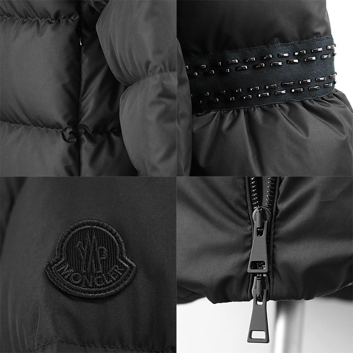 MONCLER Down jacket 59632 [Outer material] 100% polyester [Lining] 100% nylon [Filling] 90% down, 10% feather black zero