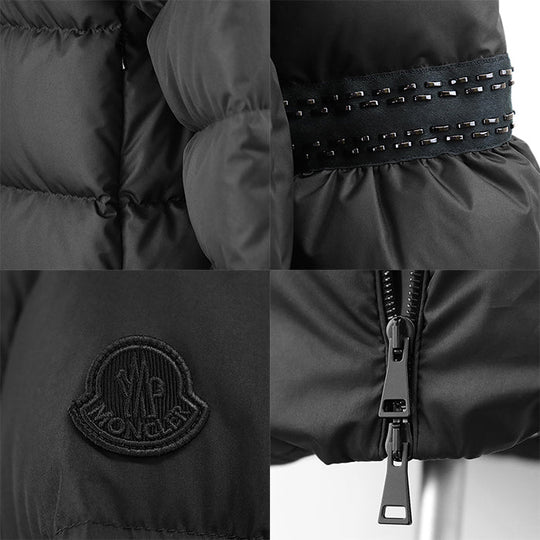 MONCLER Down jacket 59632 [Outer material] 100% polyester [Lining] 100% nylon [Filling] 90% down, 10% feather black zero