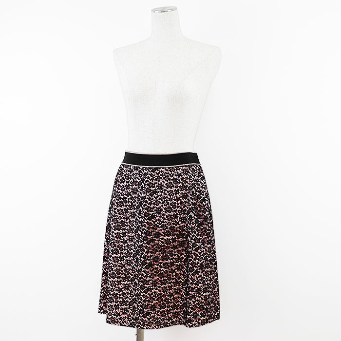 GUCCI skirt 415347 [Outer material] 48% rayon, 39% cotton [Lining] 91% silk, 9% polyurethane Pink, Black Women 40 Used Authentic