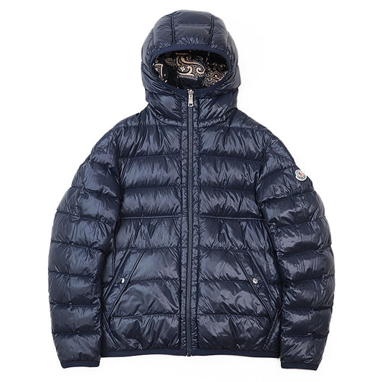 MONCLER Down jacket 68950 [Outer material] 100% nylon [Lining] 100% polyester [Filling] 90% down, 10% feather Navy mens 1 Used Authentic