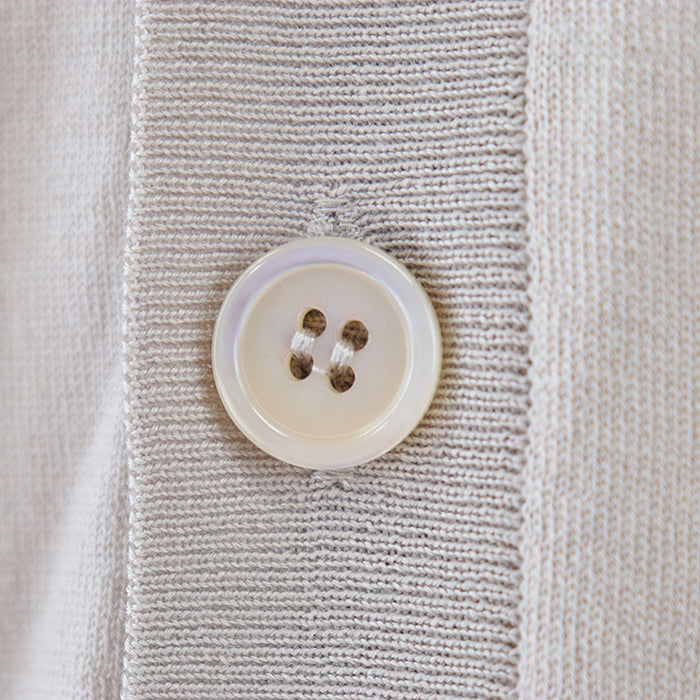 PRADA cardigan [Outer material] 100% virgin wool beige mens 52 Used Authentic