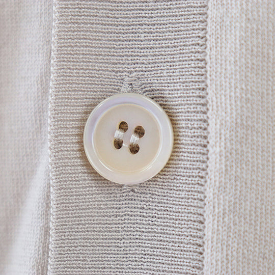 PRADA cardigan [Outer material] 100% virgin wool beige mens 52 Used Authentic