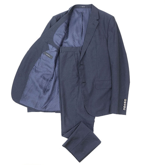 GUCCI suit [Outer material] 65% cotton, 35% mohair [Lining] 100% viscose Navy 21GCFE mens Used Authentic