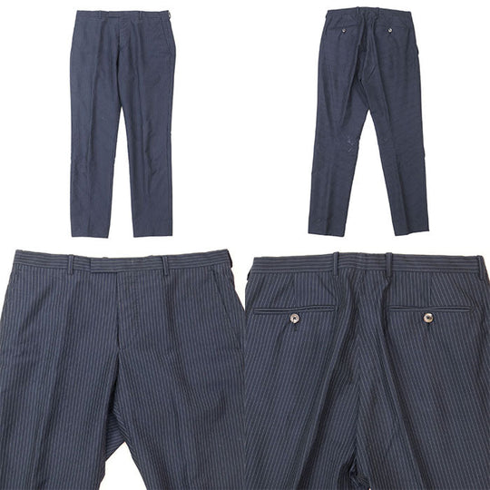 GUCCI suit [Outer material] 65% cotton, 35% mohair [Lining] 100% viscose Navy 21GCFE mens Used Authentic