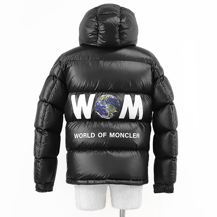 MONCLER GENIUS Down jacket 53A0E 100% nylon [Filling] 90% down, 10% feather black mens 1 Used Authentic