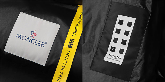 MONCLER GENIUS Down jacket 53A0E 100% nylon [Filling] 90% down, 10% feather black mens 1 Used Authentic