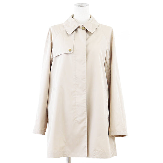 Aquascutum coat 5004250131-83 polyester beige Women 8 Used Authentic
