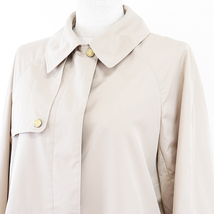Aquascutum coat 5004250131-83 polyester beige Women 8 Used Authentic