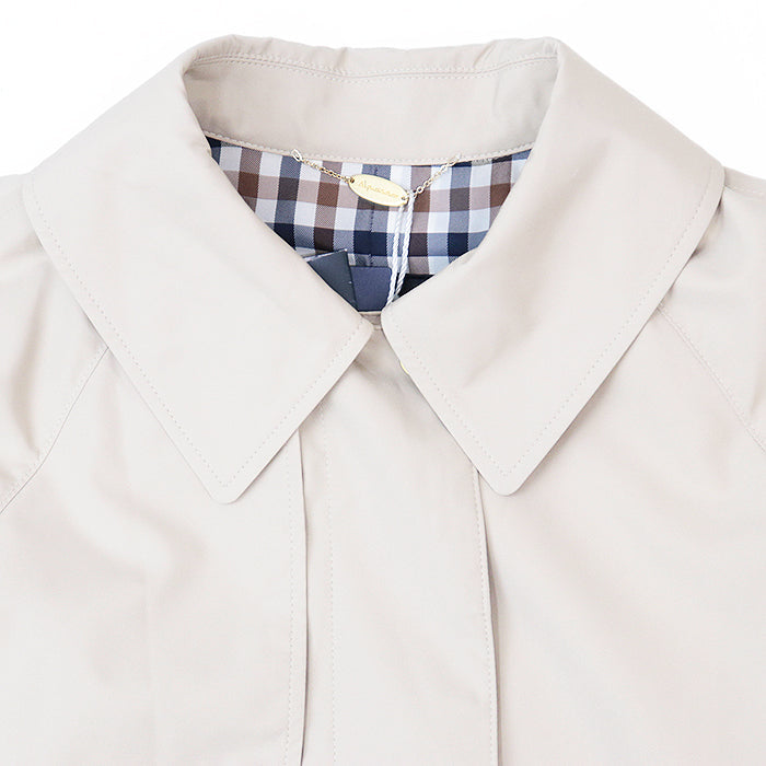 Aquascutum coat 5004250131-83 polyester beige Women 8 Used Authentic