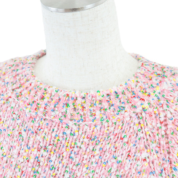 CHANEL knit Vinylon Cotton Pink multicolor 36