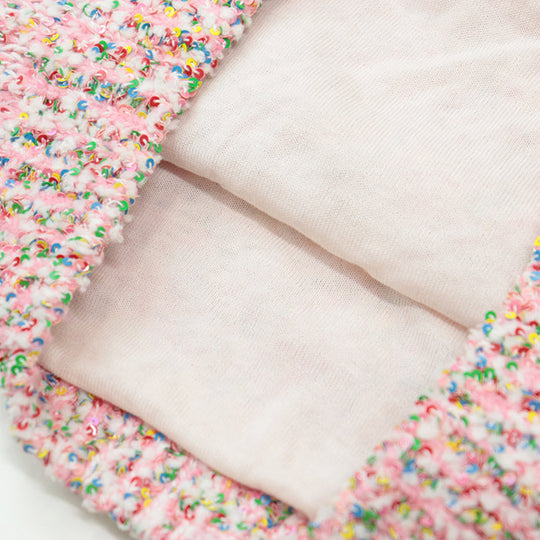 CHANEL knit Vinylon Cotton Pink multicolor 36