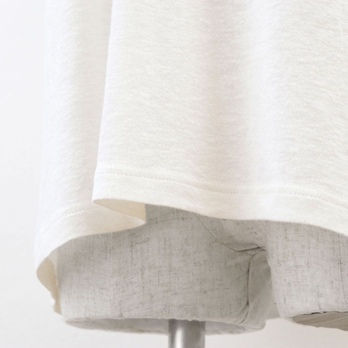 CHANEL Cut 70% viscose, 30% linen Off-white black Women 42 Used Authentic