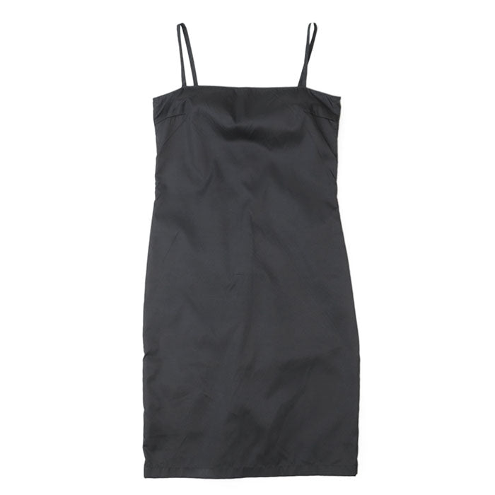 PRADA one piece 100% polyamide [Leather part] 100% calf leather black 230602 Women 40 Used Authentic