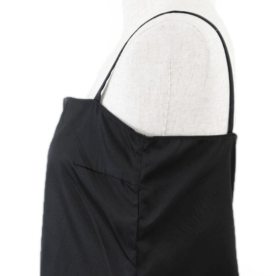 PRADA one piece 100% polyamide [Leather part] 100% calf leather black 230602 Women 40 Used Authentic