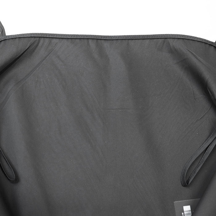 PRADA one piece 100% polyamide [Leather part] 100% calf leather black 230602 Women 40 Used Authentic