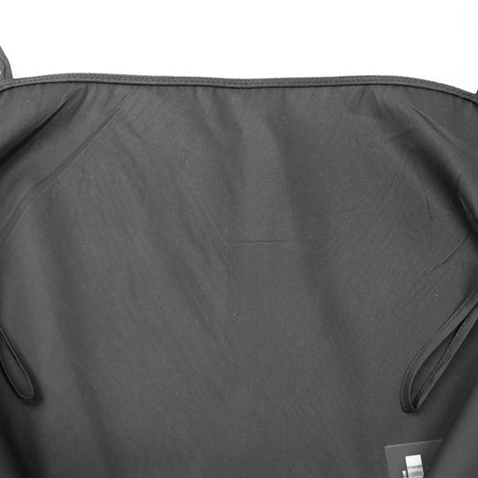PRADA one piece 100% polyamide [Leather part] 100% calf leather black 230602 Women 40 Used Authentic