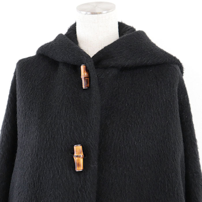 GUCCI coat [Outer material] 100% alpaca [Lining] 100% cupra black Women 42 Used Authentic