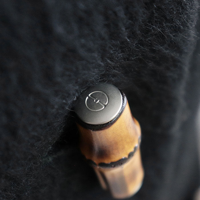 GUCCI coat [Outer material] 100% alpaca [Lining] 100% cupra black Women 42 Used Authentic