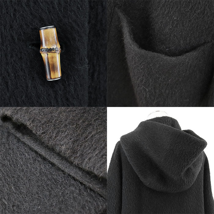 GUCCI coat [Outer material] 100% alpaca [Lining] 100% cupra black Women 42 Used Authentic