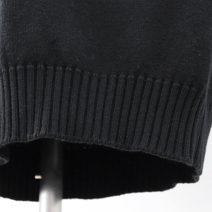 CHANEL one piece [Outer material] 100% cashmere black Women 36 Used Authentic