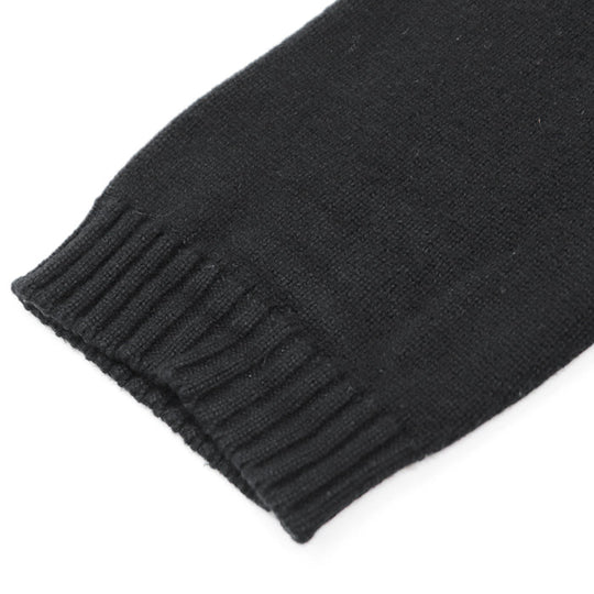 CHANEL one piece [Outer material] 100% cashmere black Women 36 Used Authentic
