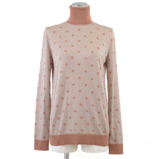 HERMES knit [Outer fabric] 50% cashmere, 50% silk [Other fabric] 100% rayon beige Women 38 Used Authentic