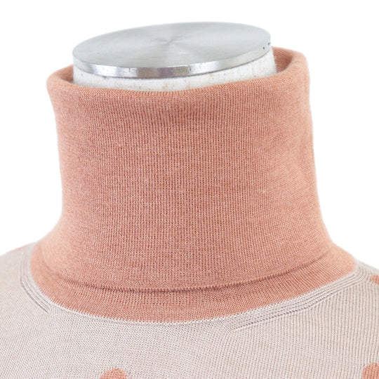 HERMES knit [Outer fabric] 50% cashmere, 50% silk [Other fabric] 100% rayon beige Women 38 Used Authentic
