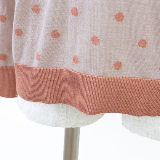 HERMES knit [Outer fabric] 50% cashmere, 50% silk [Other fabric] 100% rayon beige Women 38 Used Authentic