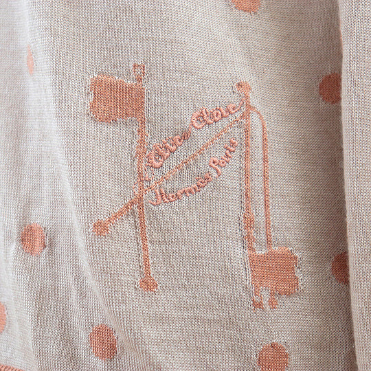 HERMES knit [Outer fabric] 50% cashmere, 50% silk [Other fabric] 100% rayon beige Women 38 Used Authentic