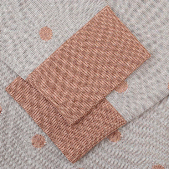 HERMES knit [Outer fabric] 50% cashmere, 50% silk [Other fabric] 100% rayon beige Women 38 Used Authentic