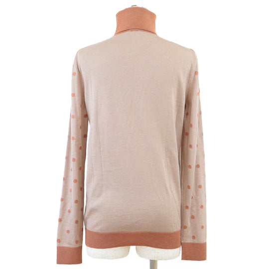 HERMES knit [Outer fabric] 50% cashmere, 50% silk [Other fabric] 100% rayon beige Women 38 Used Authentic
