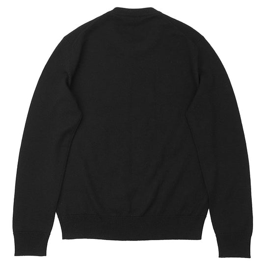 DOLCE&GABBANA knit 100% wool Black, White mens 50 Used Authentic