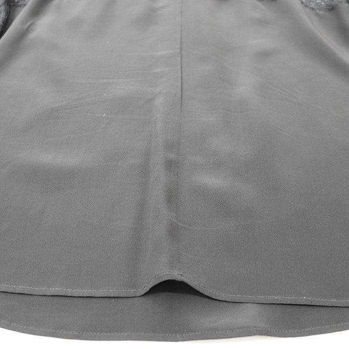 RED VALENTINO Long sleeve shirt [Outer fabric] 100% silk [Other fabric] 100% nylon black Women 38 Used Authentic