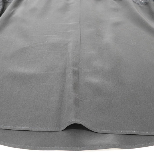 RED VALENTINO Long sleeve shirt [Outer fabric] 100% silk [Other fabric] 100% nylon black Women 38 Used Authentic