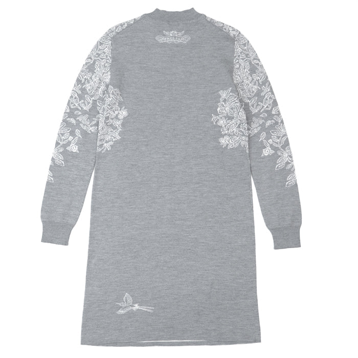 HERMES one piece [Outer material] 46% cashmere, 46% silk gray Women 38 Used Authentic