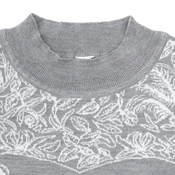 HERMES one piece [Outer material] 46% cashmere, 46% silk gray Women 38 Used Authentic