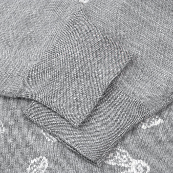 HERMES one piece [Outer material] 46% cashmere, 46% silk gray Women 38 Used Authentic