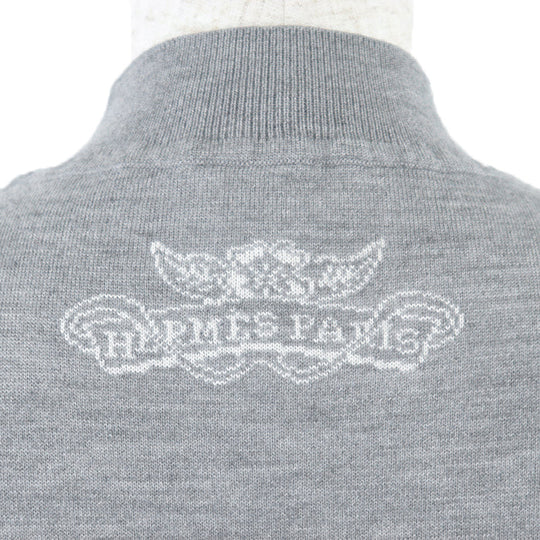 HERMES one piece [Outer material] 46% cashmere, 46% silk gray Women 38 Used Authentic