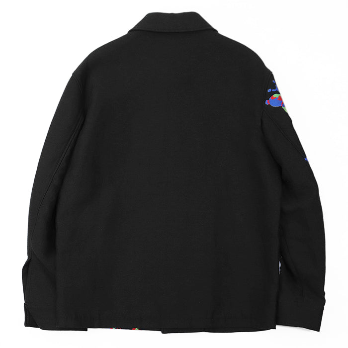 LOUIS VUITTON Other outerwear RM231M TA7 HOS04E 67% cotton, 13% wool Black, Multicolor mens S Used Authentic