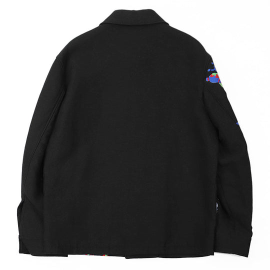 LOUIS VUITTON Other outerwear RM231M TA7 HOS04E 67% cotton, 13% wool Black, Multicolor mens S Used Authentic
