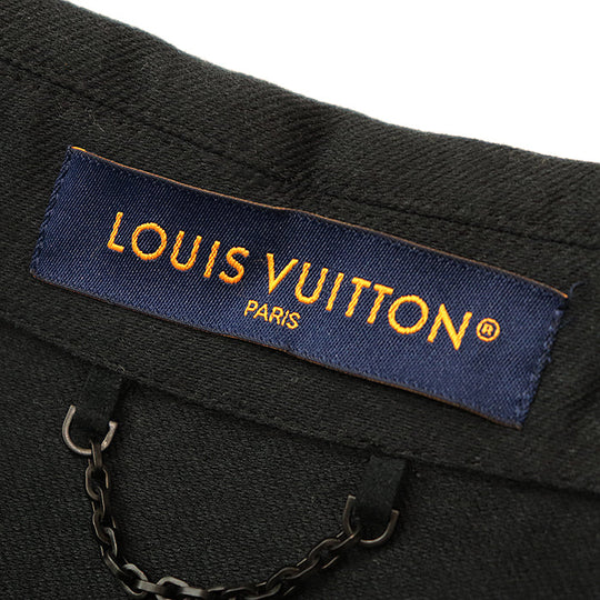 LOUIS VUITTON Other outerwear RM231M TA7 HOS04E 67% cotton, 13% wool Black, Multicolor mens S Used Authentic